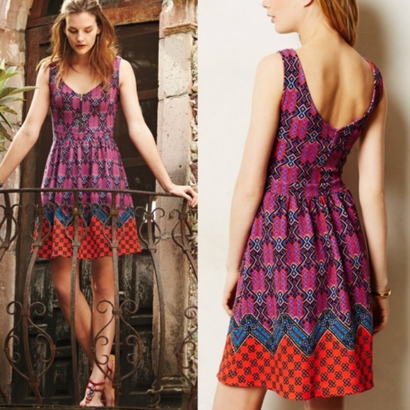 Anthropologie Dresses & Skirts - Anthro Maeve Amapola Mini Tribal Dress